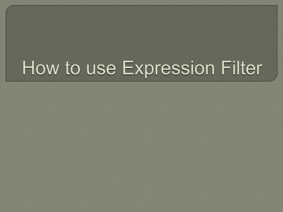 Expression filter in Mule