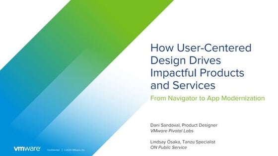 July 30: How User-Centered Design Drives Impactful Products and Services
