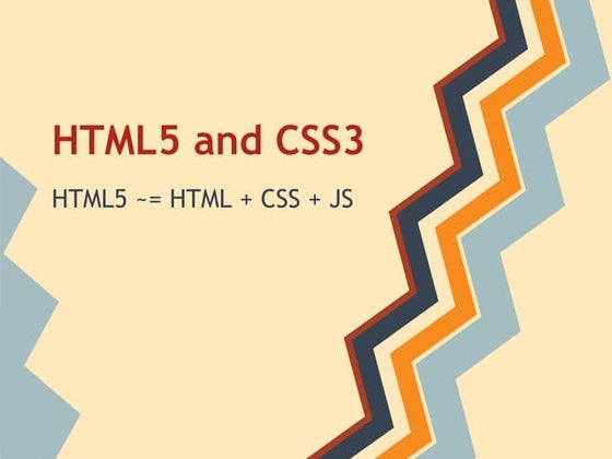 HTML 5 and CSS 3