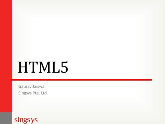 Html5 tutorial for beginners