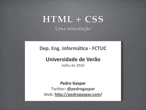 HTML + CSS