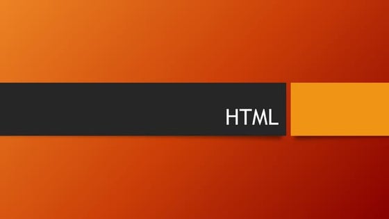 HTML introduction for beginners Slides .pptx