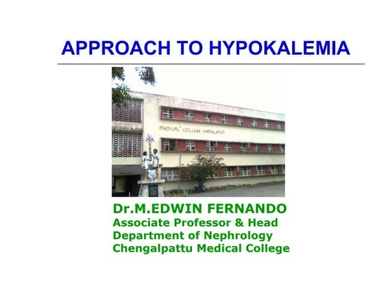 CME - Hypokalemia