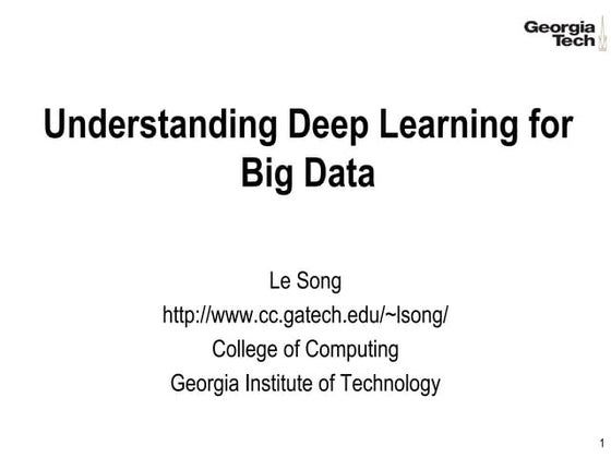Le Song, Assistant Professor, College of Computing, Georgia Institute of Tech...