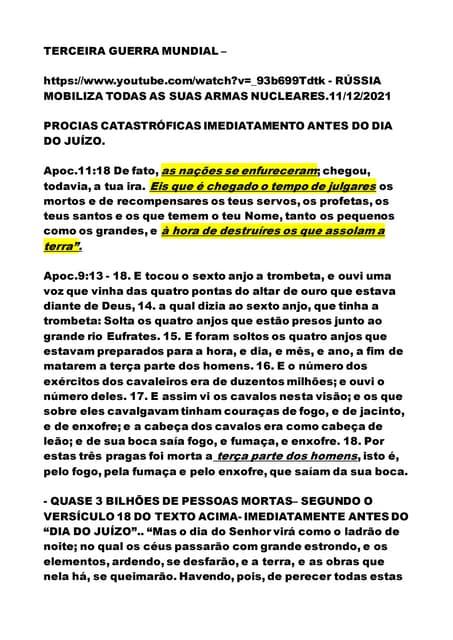 ‍Iii terceira guerra mundial