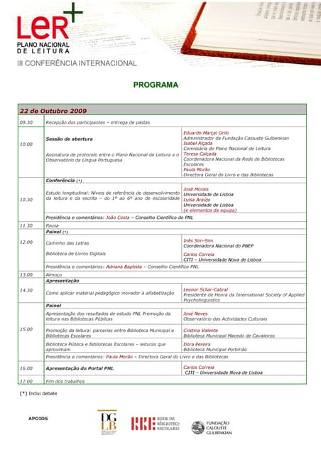 Iii Conferencia Pnl Programa