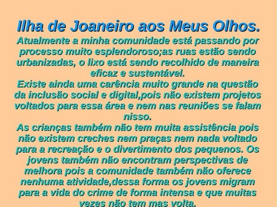 Ilha de joaneiro
