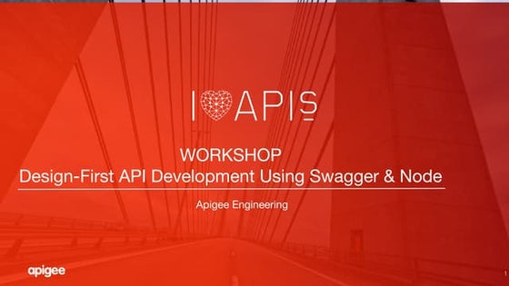 I Love APIs 2015 API Lab Design-first API Development Using Node and Swagger