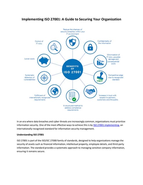 Implementing ISO 27001: A Guide to Securing Your Organization