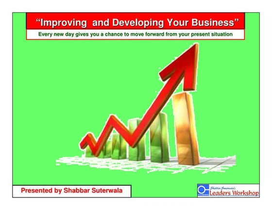 Improving and developing your business