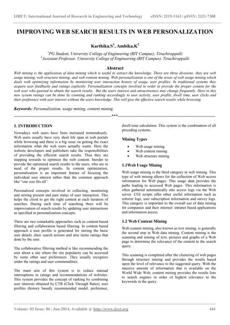 IJRET : International Journal of Research in Engineering and TechnologyImprov...