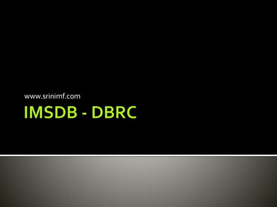 IMSDB - DBRC