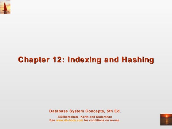Indexing and hashing