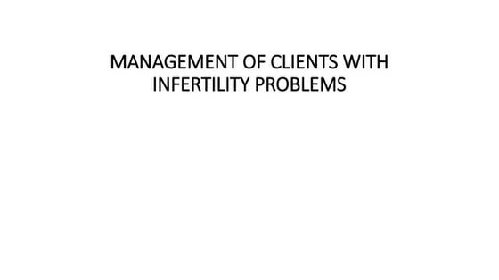 INFERTILITY.     pptx  Gynecology and Obs