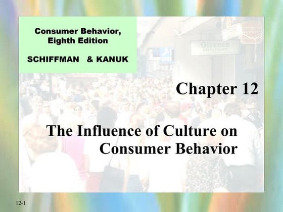 Consumer Behaviour- Influence of culture