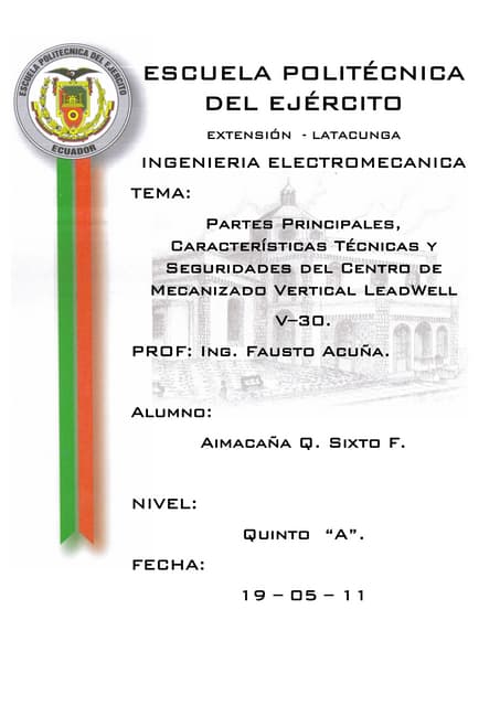 Informe # 7 leadwell