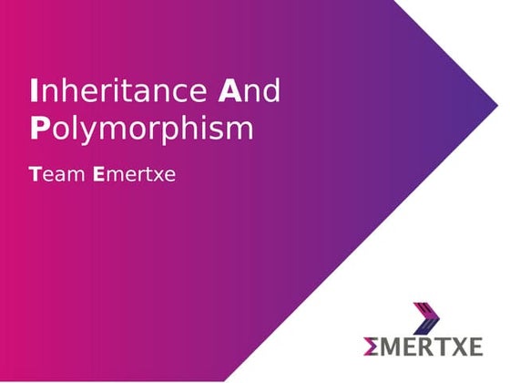 Python programming : Inheritance and polymorphism