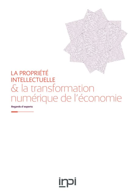 Inpi - Propriéte intellectuelle et transformation numérique de l'économie - 2015
