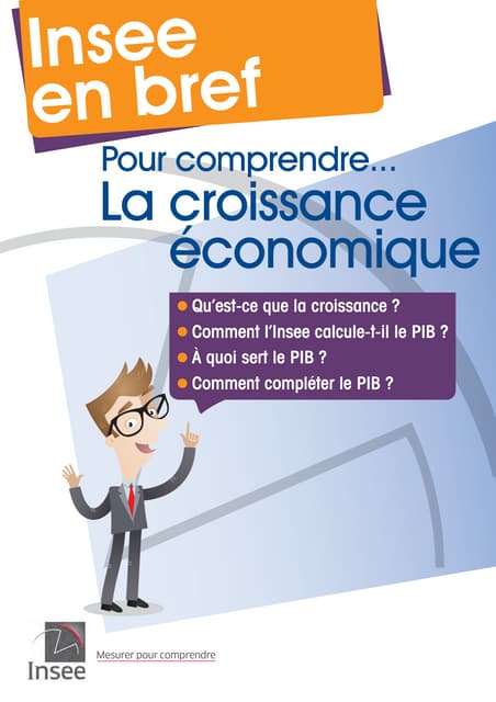 Insee en bref _ Pour comprendre la croissance économique et le PIB