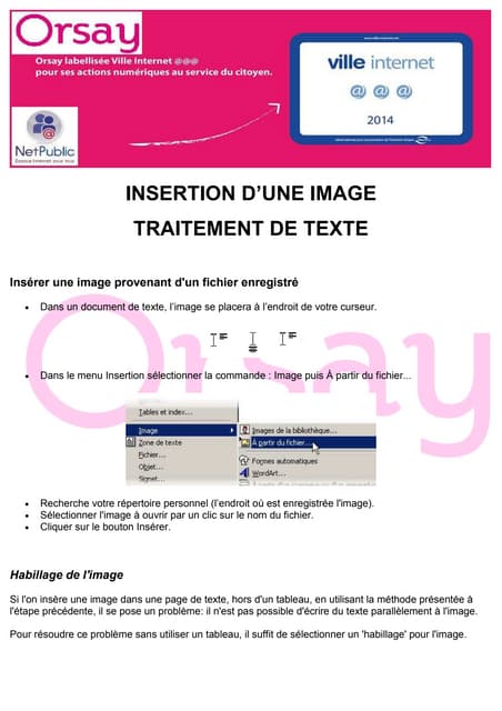 Insertion d'une image
