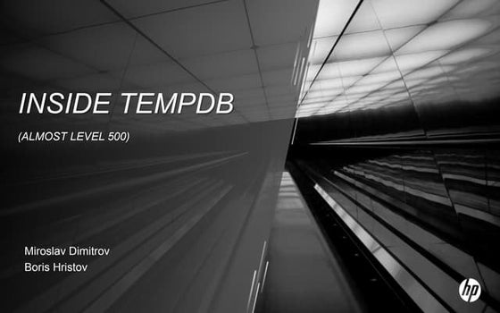 Inside tempdb