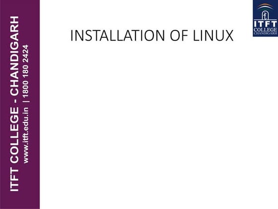 itft_Installation of linux