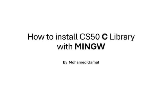 How to install CS50 Library (Step-by-step guide)