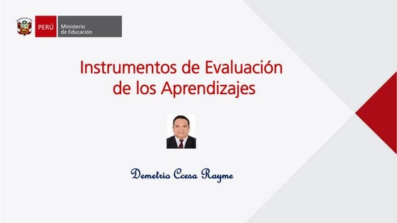 Instrumentos de evaluacion en matematicas ccesa007