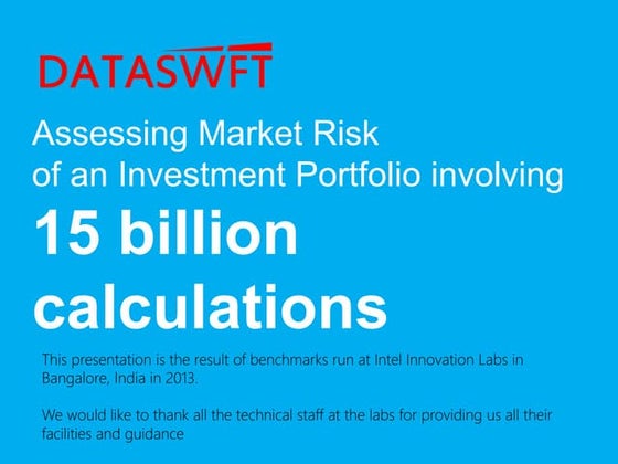 Dataswft Intel benchmark 2013