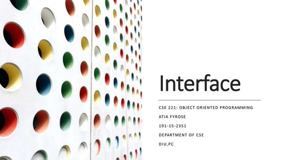 Interface java 