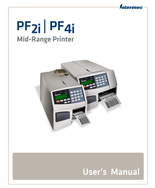 인터맥프린터 Intermec PF2i PF4i 열전사감열 바코드프린터 산업용프린터 매뉴얼
