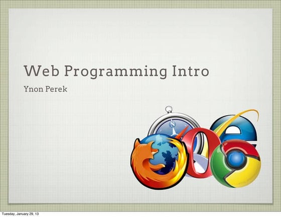 Web Programming Intro