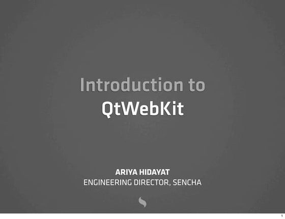 Introduction to QtWebKit