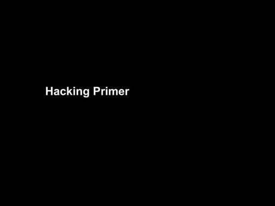 Intro To Hacking