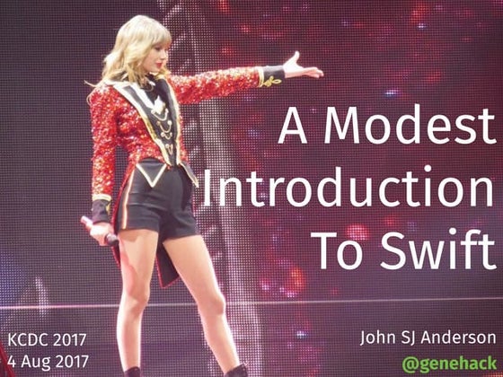 A Modest Introduction to Swift