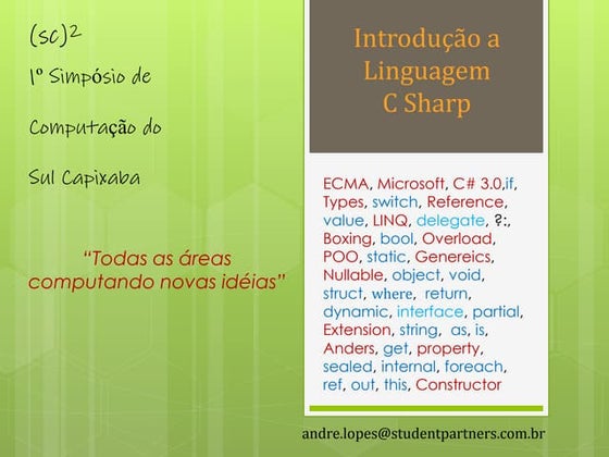 Introducao ao C#