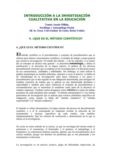 Introducción a la investigación cualitativa en la educación