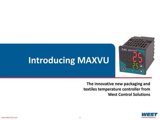 Introducing Packaging Textile Controller MAXVU