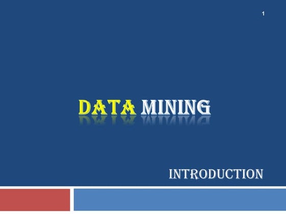 Introduction to DataMining
