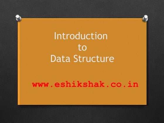 Introduction of data structure