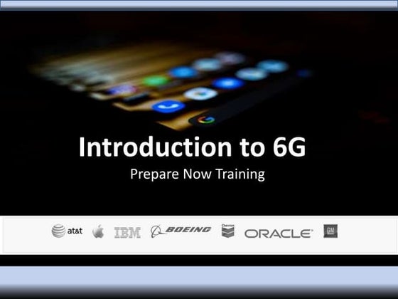 Introduction to 6G, prepare now training