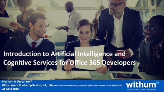 Introduction to AI and Cognitive Services for O365 Devs Azure Bootcamp Reston