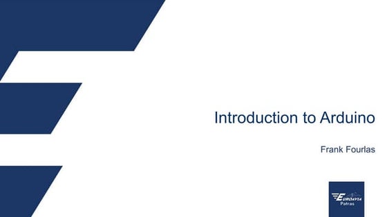 Introduction to Arduino Webinar