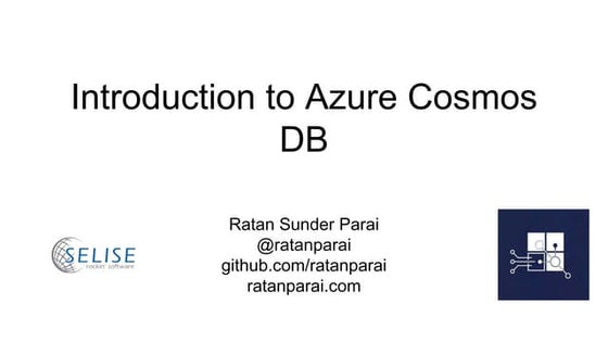 Introduction to azure cosmos db