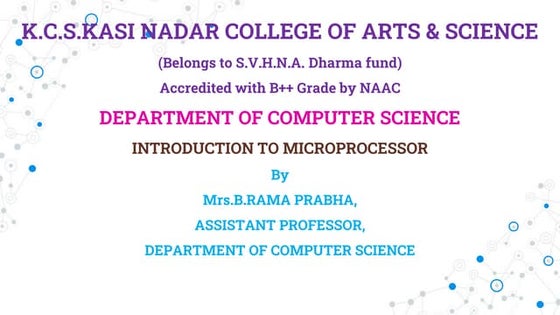 Introduction to microprocessor