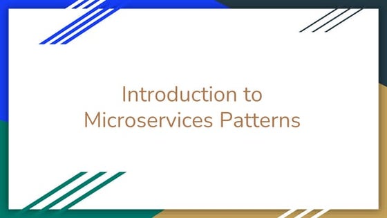 Introduction to Microservices Patterns