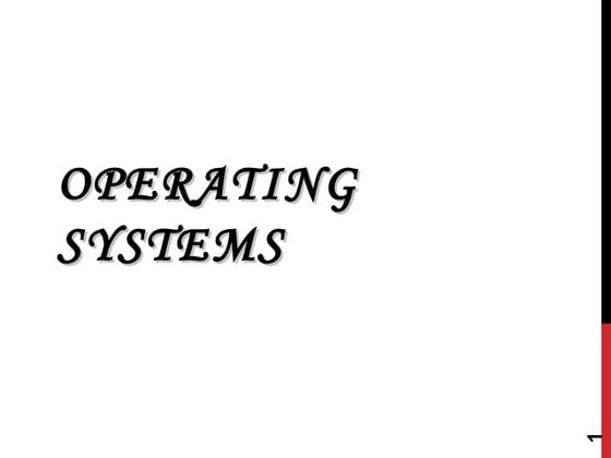 Introduction to Operating System