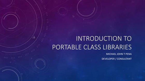 Introduction to portable class libraries