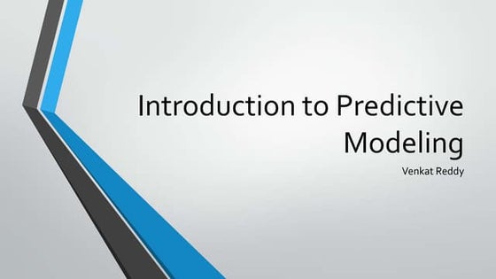 Introduction to predictive modeling v1
