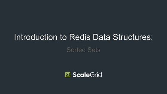 Introduction to Redis Data Structures: Sorted Sets